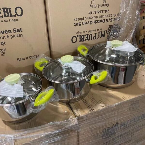 Stainless steel cookware sets pallet